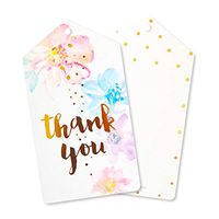 Illume Partyware Celebrate Happiness Floral Thank You Tags - Pack of 10