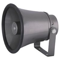 Indoor/Outdoor PA Horn Speaker - 6.3" Portable PA Speaker with 8 Ohms Impedance & 25 Watts Peak Power - Mounting Bracket & Hardware Included - Pyle PHSP6K