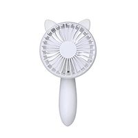 Outdoor Handheld Fan, Mini Personal USB Fan, MeiLiio 180 Degree Twist Cooling Fan with 3 Speed Adjustable Portable USB Charging Powered Rechargeable Battery 1200mAh Gift Fans Travel Cooler (White)