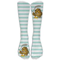 Pipe Owl Eating Pizza Women & Men Knee High Socks Baseball Athletic Tube Long Stockings
