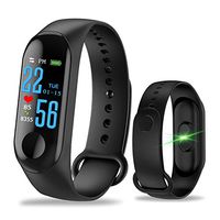 FUZHEN Waterproof Fitness Trackers, Heart Rate Tracker Color Touch Screen Fitness Watch Blood Pressure Pedometer Smart Watch Bracelet Sleep Monitor Stopwatch Compatible with Android iOS