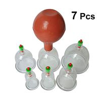 SUPVOX Biomagnetic Chinese Cupping Therapy Cup with Rubber Ball Body Cupping Home Cure Therapy Set 7pcs