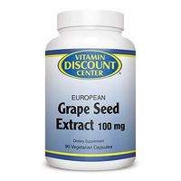 Vitamin Discount Center Grape Seed Extract 100mg, 90 Veg Capsules