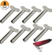 8 Pack Toothpaste Squeezer Metal Tube Squeezer Tube Winder Economical to Save Toothpaste, Creams, Paint Squeezer Roller Roller Squeezer Tube Squeezer Tool