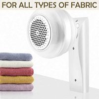 Hemgk Mini Electric Lint Remover, Clothes Fuzz Fabric Shaver, Portable Lint Remover Roller, Rechargeable and Reusable, Lightweight and Easy to Use, for Pet Hair, for Laundry, Dryer, Sweater (White)