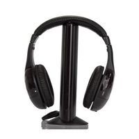 Lowpricenice MH2001 5-in-1 Wireless Headphones w/Microphone Emitter & FM Radio - Listen to Music, Chat Online & Monitor Other Rooms!