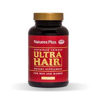 NaturesPlus Ultra Hair, Sustained Release - 90 Vegetarian Tablets - Natural Hair Growth Supplement for Men & Women - Longer, Thicker Hair - Gluten-Free - 45 Servings