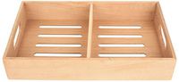 Mantello Solid Spanish Cedar Cigar Tray, Adjustable Divider, Fits Large Humidors, 12.5"x7.5"x2.25"