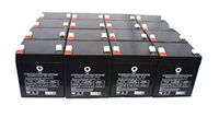 12V 5Ah Rechargeable Sealed Lead Acid Replacement Battery SPS Brand (16 Pack)