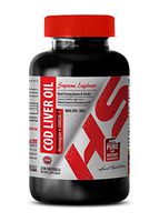 Natural Relief for Anxiety - Norwegian COD Liver Oil - Cod Liver Oil softgels - 1 Bottle 250 Softgels