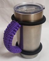 Handle fits RTIC, SIC cups, Ozark Trail, Yeti and most 20 oz Tumblers Purple (HANDLE ONLY)