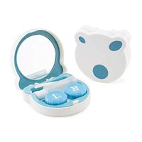 Adorable Polar Bear Contact Lens Travel Case with Accessories and Mirror