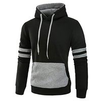 NEARTIME Men Hoodies Blouse, 2018 Spring/Autumn Men‘s Long Sleeve Casual Sweatshirt Splicing Pocket Sports Coat