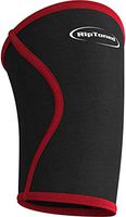 Knee Support Sleeve 7mm (1) - Compression for Weightlifting, Powerlifting, Crossfit, Squats, Pain Relief & Running - by Rip Toned - Lifetime Warranty (Medium, Black)