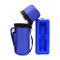 Hsheng Insulin Cooler Travel Case Bag Diabetic Organizer Reusable Evaporative Portable Travel Cooler Pack (Blue)