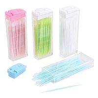 FREELOVE Deep Clean Dental Brushpicks Interdental Toothpicks, Removes Food and Plaque Fight Tooth Decay Stimulates Gums Fight Bad Breath (Each 50 Count,Pack of 12)