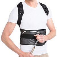 Air Pump Posture Corrector, with Shoulder and Lumber Support Belt, Adjustable Back Straightener Under Clothes and Providing Pain Relief from Neck, Back & Shoulder