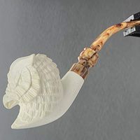 Hootin Snow Owl Meerschaum by Paykoc M99045