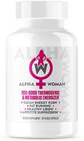 ALPHA WOMAN - Weight Loss Supplement, 4-in-1 Thermogenic Energizer, Appetite Suppressant & Mood Enhancer, 30 Veggie Capsules