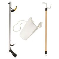 Sammons Preston Assistive Device Kit 6, Includes 26" SPR Reacher, Compression Stocking Aid & 26" Dressing Stick, Adaptive Independent Daily Living Aid for Those with Limited Reaching Ability