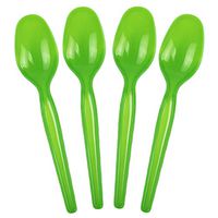 Frozen Dessert Supplies Super Dessert Green Disposable Plastic Spoons, Durable and Sturdy Party Spoons Great For Ice Cream & So Much More! Fast Shipping! 100 Count