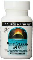 Source Naturals Vitamin B-12, 5 mg Supports Energy Production - 60 Fast Melt Vegan Formula