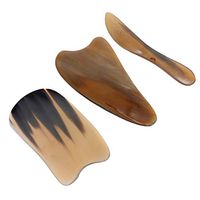 Milisten 3pcs Gua Sha Scraping Massage Tool Buffalo Horn Gua Sha Board Chinese Acupuncture Massage Tools Scraper Tools