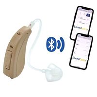 Soundtastic Aria Bluetooth Enabled Hearing Amplifier to Assist and Aid Hearing for Adults and Seniors, 10 Channels of Layered Noise Reduction, 4 Situation Memories (Beige, Left)…