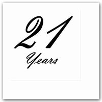 21 Years Classy Black Luncheon Napkin (16 CT) by Partypro