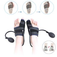 Inflatable Bunion Corrector Big Toe Straightener with Pneumatic Orthopedic Support Hallux Valgus Splint for Night Pain Relief, Hammer Toe Treat and Prevent, Bunion Surgery Recover,Black