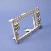 Erico MP34P Plain Acrylonitrile Butadiene Styrene Flush 3 Or 4-Gang Plastic Low Voltage Mounting Plate Caddy