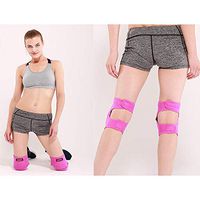 Liu Sensen Women Girls Knee Pads Candy Color Skateboard Knee Pads Dance Knee Pads Climbing Basketball Arthritis Knee Sleeves Rheumatism Knee Pads Adjustable,Pink,L
