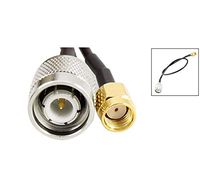 Yohii 2Pcs RP-SMA Male to TNC Male Connector RF Coax Adapter Pigtail Cable 12.8"
