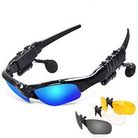 Bluetooth Glasses Headphones, EIISON Wireless Sunglasses Sun Glasses Music Handsfree Headset Headphones for Smart Phone PC Tablet IPHONE6 /6 Plus Samsung Bluetooth Devices Driving Cycling Polarized