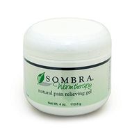 Sombra Warm Therapy Natural Pain Relieving Gel- Great Smelling Quick Absorption Formula for Pain Relief (4oz Jar), White