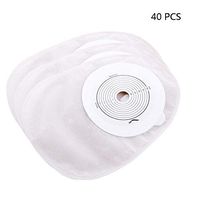 JIN One-Piece System Ostomy Pouch Drainable Bag Cut to Fit 25-50MM One-Time Use for Colostomy Ileostomy Stoma Care