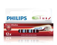 Philips Power Alkaline Battery AAA 12-wide multi pack [LR03P12W/10]