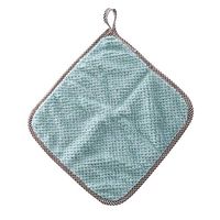 5 PCS Kitchen Double Side Coral Fleece Dish Washing Cleaning Cloth Towel Rag Wipe Sponges