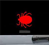 Tick bug insect Vinyl Decal Sticker (RED)