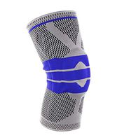 Athletic Knee Brace Compression Sleeve Support for Running, Crossfit, Basketball, Weightlifting, Gym, Workout Brace for Joint Pain Relief, Arthritis and Injury Recovery (L)