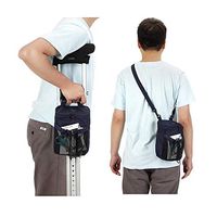 Crutches Bag Pouch Crutch Storage Pocket Caddy Carry On Tote for Broken Leg Medical Underarm Crutches Accessories Bag - Ergonomic, Orthopedic, Lightweight (Navy Blue)