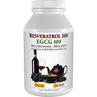 Andrew Lessman Resveratrol-100 EGCG 100-60 Capsules – Two Naturally Occurring Anti-oxidants, Without Alcohol or Caffeine. Supports Body Tissues, Organs, Cardiovascular, Nervous Systems