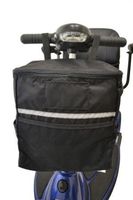 Diestco Soft Basket Scooter Accessory | Storage Bag Easily Attaches To Mobility Scooter Tiller | Storage For Personal Belongings, Valuables, Groceries, Etc.