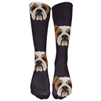 Pug Dog Knee High Graduated Compression Socks For Women And Men - Best Medical, Nursing, Travel & Flight Socks - Running & Fitness