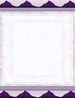 New Purple Geometric Letterhead Stationery Paper 51 Sheets