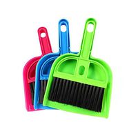 JOLIN'S SHOP Mini Plastic Hand Kitchen Dustpan and Brush Desktop Keyboard Cleaning Brush Pet Cleaner Tools-Random Color