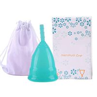 LWWOZL Menstrual Cup | Reusable Menstrual Cups of Silicone Soft Cup Women's Hygiene Cup Multi Size Optional (Color : Green, Size : S)