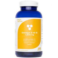 Complete Omega 3 6 9 Supplement - Flax Borage & Fish Oil Softgels - Promotes Positive Mood, Healthy Skin & Overall Well Being (1200mg)