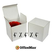 Gift Boxes - 4" x 4" x 4", Glossy White (100 Piece Case) (White)