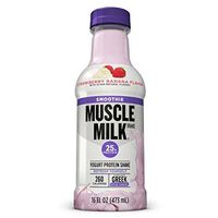Muscle Milk Smoothie Protein Yogurt Shake, Strawberry Banana, 25g Protein, 16 FL OZ (Pack of 12)